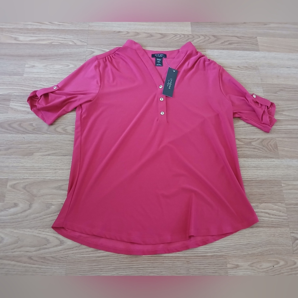 Love Ryan Women's Hot Pink Blouse  Brand new.